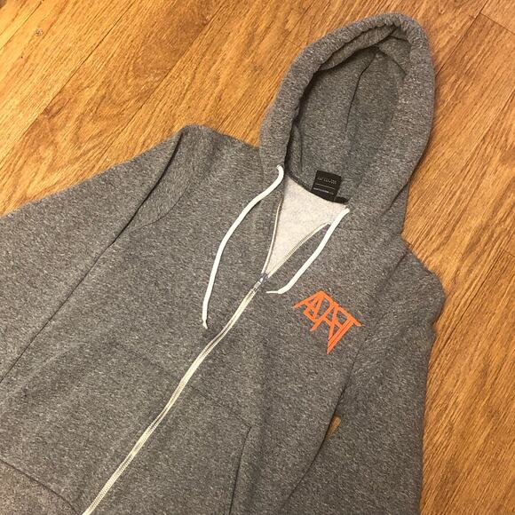 Adapt Tops - Adapt Gray Orange White SF Giants State of Mind Hoodie Sweatshirt Size Small